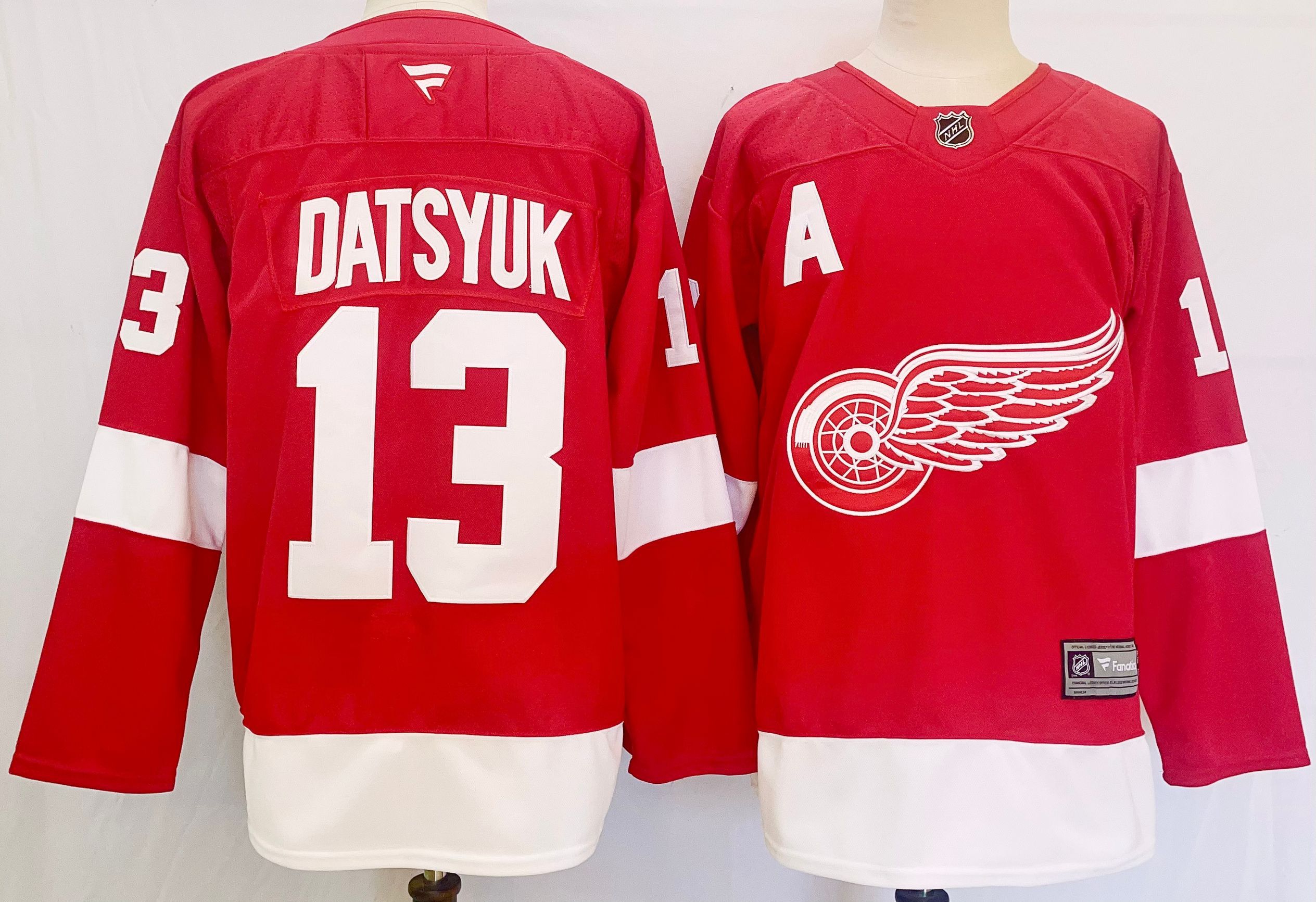 Men Detroit Red Wings #13 Datsyuk Red 2025 Home Premier Player NHL Jersey->detroit red wings->NHL Jersey
